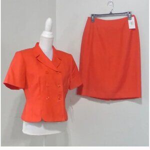 LE SUIT SIZE 10 PETITE SKIRT AND BLAZER SET